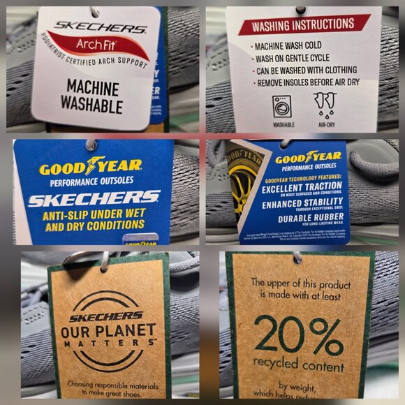 NEW!!! Skechers Go Run Running Sneakers,Gray Green – Size: 9.5 (Women’s) - Picture 9 of 10